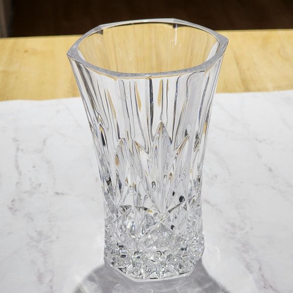 Vintage Led Cut‎ Crystal Bud Vase 5x3 Inch - Picture 6 of 16